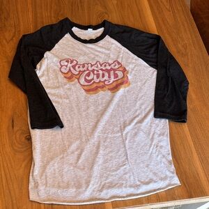 Retro Kansas City Shirt - Black and Gray